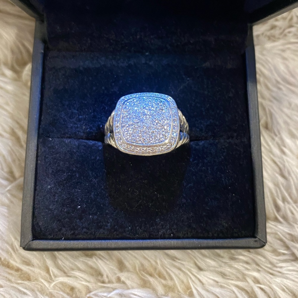 David Yurman Albion Ring with Pavé Diamonds